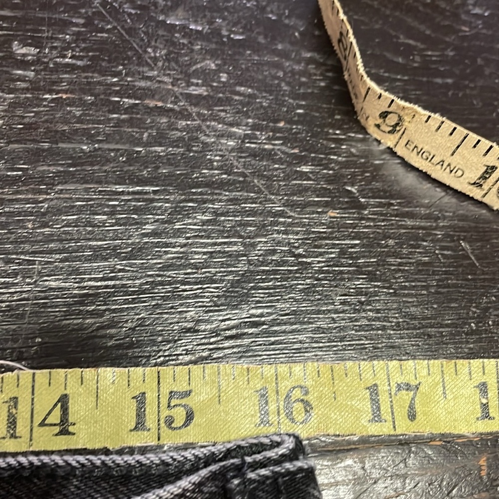 Madewell Low Slung Cargo Black Wash Denim Jeans Size 27. - Picture 14 of 15
